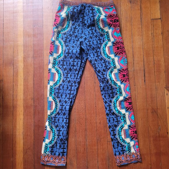Colourful fitted pants, sz XS - Picture 3 of 8